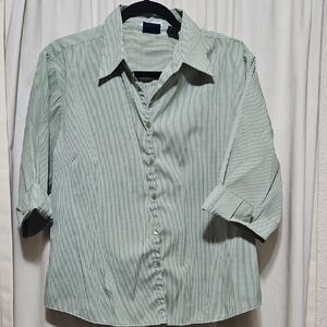 DC Green Striped Stretch Shirt